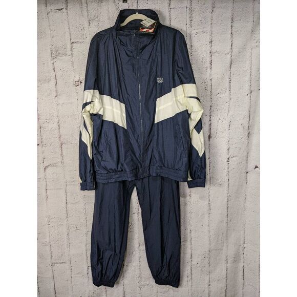 Vintage JCPenny USA Olympics Track Suit w Tshirt size XL Pants Windbreaker Jacke - Picture 9 of 16